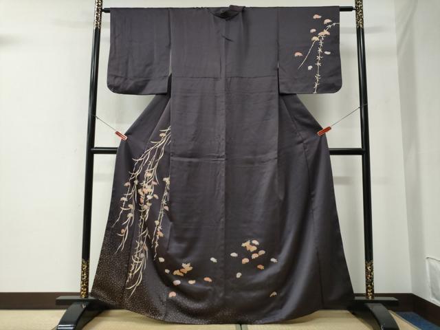 平和屋着物●訪問着 刺繍 万寿菊 金彩 正絹 逸品 CABG0030yc