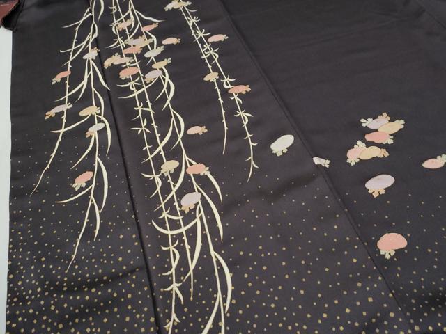 平和屋着物●訪問着 刺繍 万寿菊 金彩 正絹 逸品 CABG0030yc