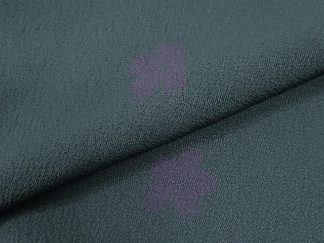 平和屋着物●世界的人形師 辻村寿三郎 ジュサブロー 小紋 舞花文 正絹 逸品 未使用 CABG0036yc