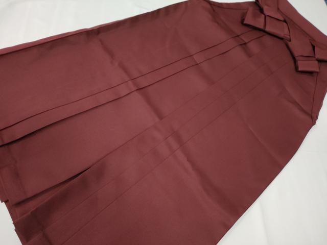 平和屋着物●女性 行灯袴 色無地 葡萄茶色 洗える着物 CABG0051yc