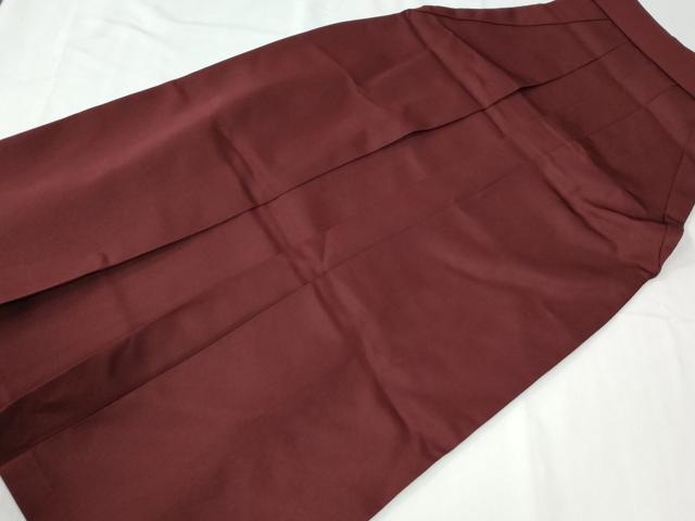 平和屋着物●女性 行灯袴 色無地 葡萄茶色 洗える着物 CABG0051yc