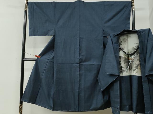 平和屋着物●男性 本場大島紬 アンサンブル 100亀甲 総詰め 正絹 逸品 未使用 CABG0059yc