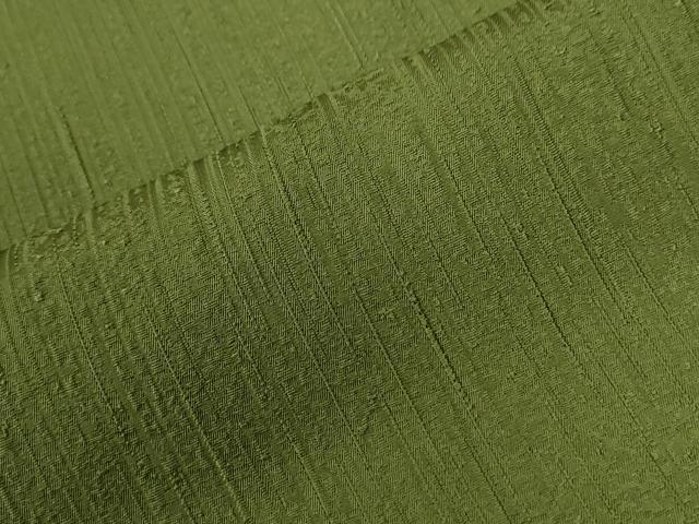 平和屋着物●上質な色無地 霞地紋 草色 さが美扱い 正絹 逸品 未使用 CABG0063yc