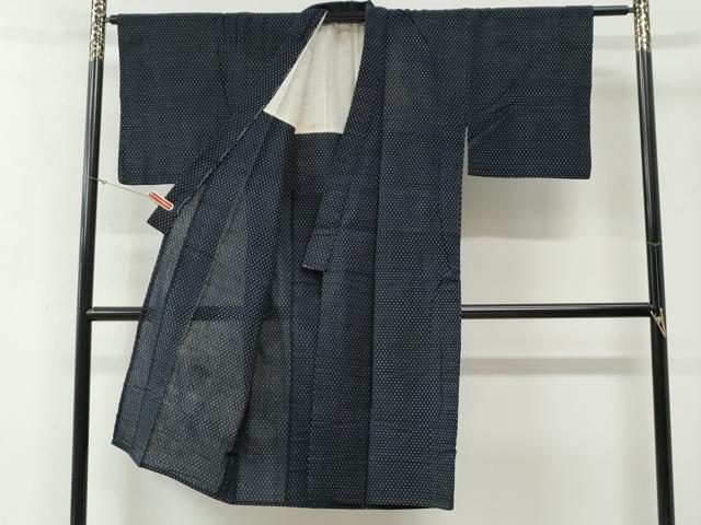 平和屋着物●男性 久留米絣 単衣 吉祥文 綿 逸品 CABG0072yc