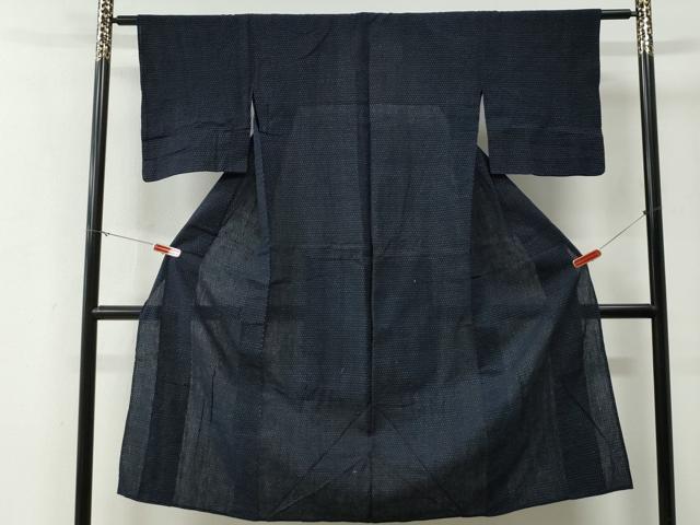 平和屋着物●久留米絣 単衣 蚊絣 綿 逸品 CABG0074yc