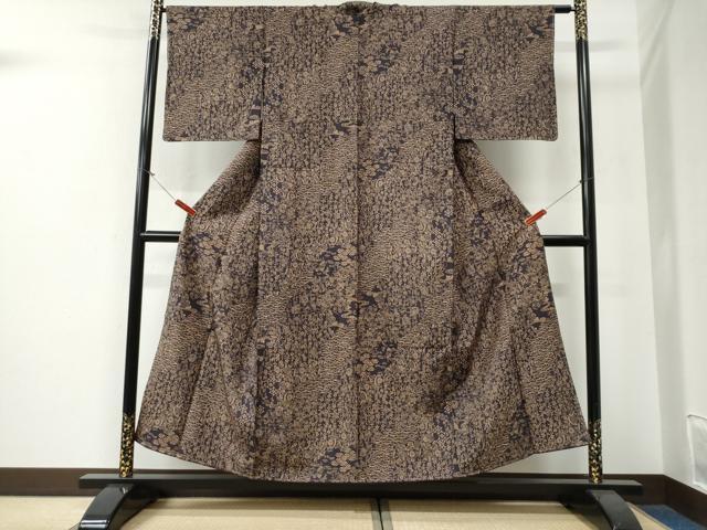平和屋着物●上質な小紋 吉祥草花文 正絹 逸品 未使用 CABG0080yc