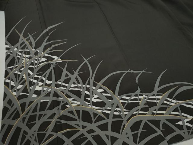 平和屋着物●訪問着 作家物 草木文 金彩 正絹 逸品 CABG0082yc