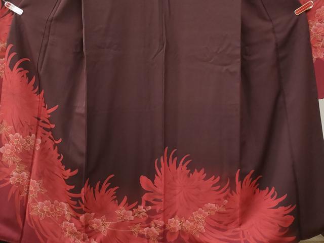 平和屋着物●豪華振袖 乱菊枝菊文 金彩 正絹 逸品 CABG0083yc