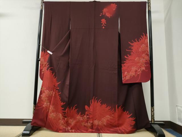 平和屋着物●豪華振袖 乱菊枝菊文 金彩 正絹 逸品 CABG0083yc