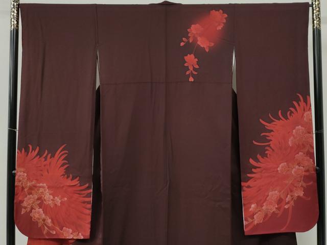 平和屋着物●豪華振袖 乱菊枝菊文 金彩 正絹 逸品 CABG0083yc
