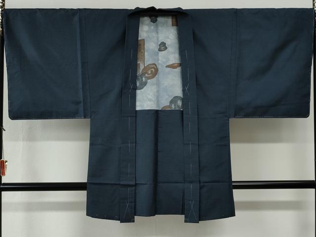 平和屋着物●男性 本場大島紬 アンサンブル 100亀甲 総詰め 正絹 逸品 未使用 CABG0098yc