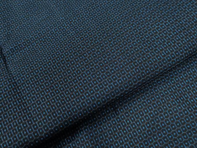 平和屋着物●男性 本場大島紬 アンサンブル 100亀甲 総詰め 羽裏:富士・龍 正絹 逸品 CABG0110yc