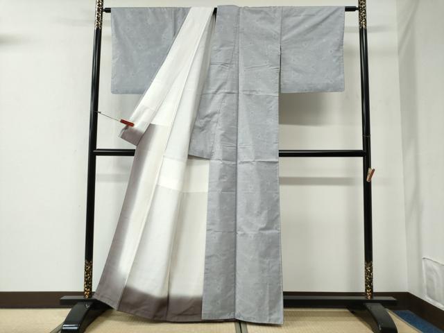 平和屋着物●本場大島紬 9マルキ 花唐草文 正絹 逸品 CABG0128yc
