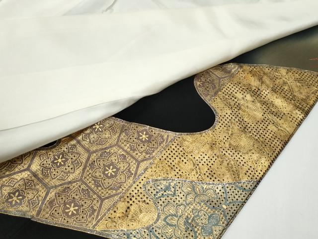 平和屋着物●中国三大刺繍 スワトウ刺繍 黒留袖 作家物 鳳凰吉祥更紗花唐草文 金彩 やまと誂製 正絹 逸品 CABG0149yc