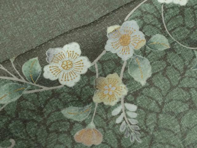 平和屋着物●訪問着 辻が花 金彩 正絹 逸品 CABG0170yc