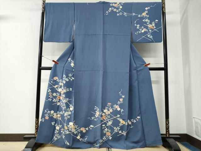 平和屋着物●創業460年・千總 訪問着 竹垣牡丹花文 金彩 正絹 逸品 CABG0174yc