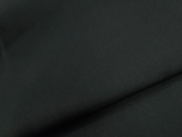 平和屋着物●男性 黒紋付 羽織セット 羽裏:破れ色紙風景文 正絹 逸品 CABG0182yc