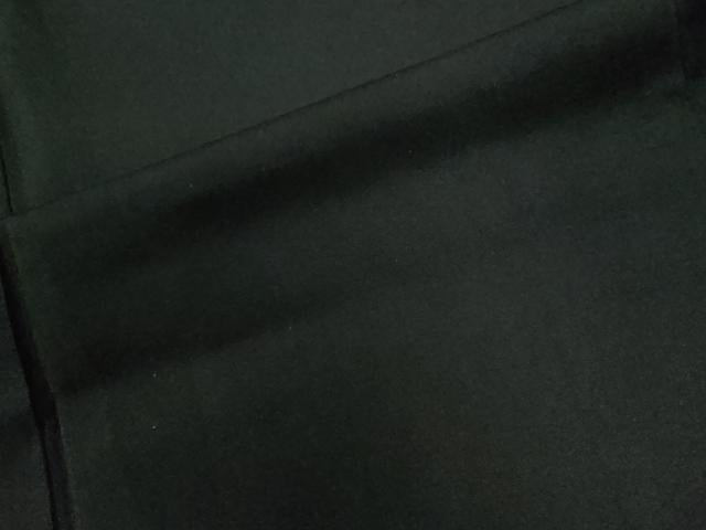 平和屋着物●男性 黒紋付 羽織セット 羽裏:扇・硯 正絹 逸品 CABG0190yc