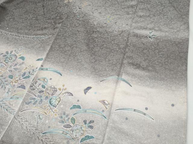 平和屋着物●訪問着 辻が花 絞り 暈し染め 金彩 正絹 逸品 CABG0197yc