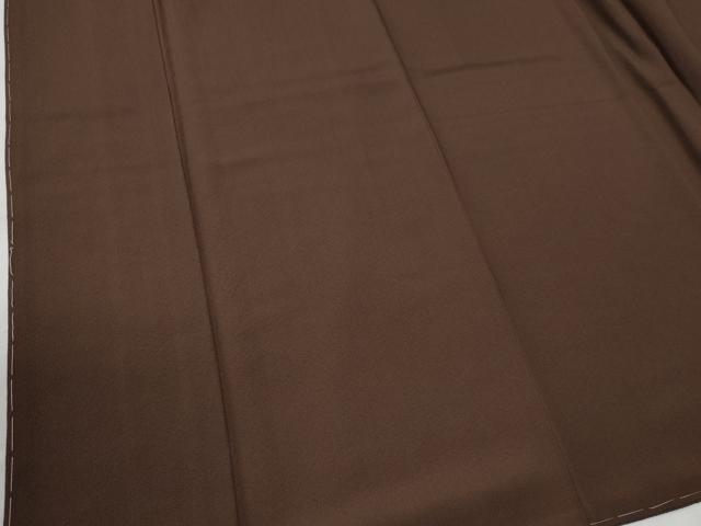 平和屋着物●上質な色無地 黒茶色 鈴乃屋扱い 正絹 逸品 未使用 CABG0200yc
