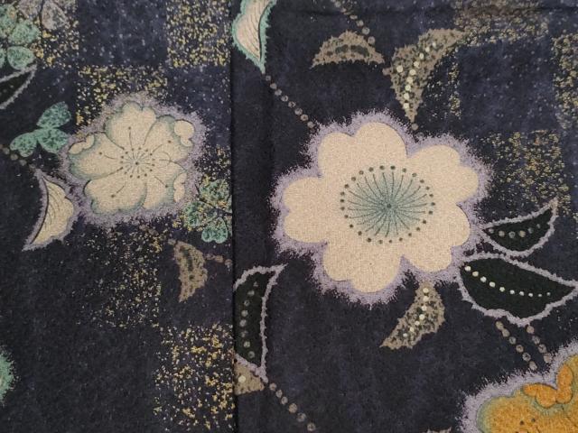 平和屋着物●訪問着 辻が花 金彩 洗える着物 未使用 CABG0214yc