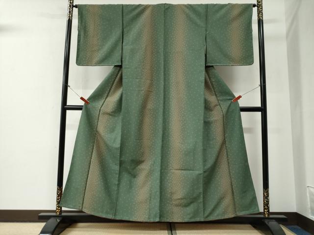 平和屋着物●小紋 舞花文 洗える着物 未使用 CABG0230yc