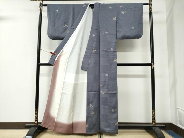 平和屋着物●上質な小紋 簪 櫛 金銀彩 正絹 逸品 CABG0233yc