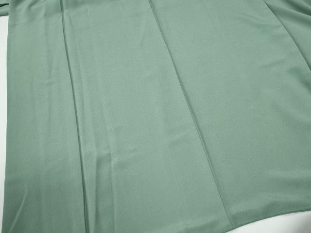 平和屋着物●本草木染作家 圓啓 色無地 薄青色 正絹 逸品 CABG0249yc