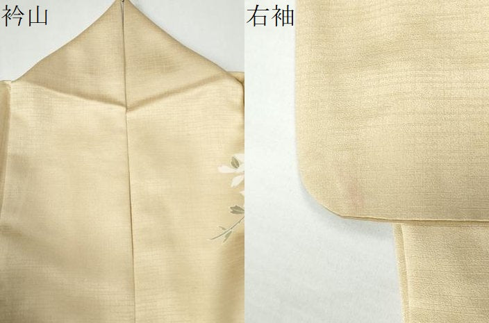 平和屋着物●訪問着 源氏車草花文 暈し染め 金彩 ロング丈 正絹 逸品 CABG02544yc