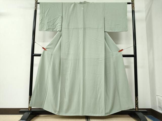 平和屋着物●上質な色無地 裏葉柳色 正絹 逸品 CABG0267yc