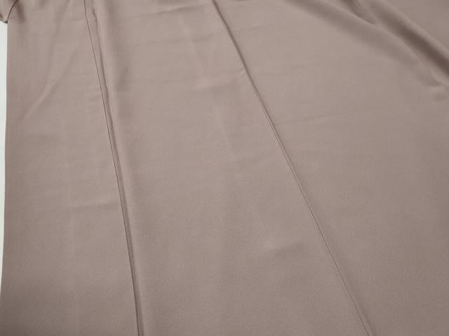 平和屋着物●上質な色無地 梅鼠色 正絹 逸品 CABG0287yc