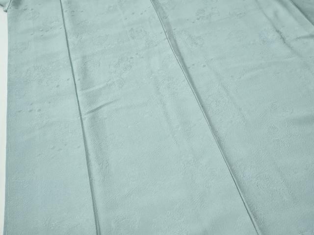 平和屋着物●上質な色無地 草花丸地紋 白藍色 正絹 逸品 未使用 CABG0294yc