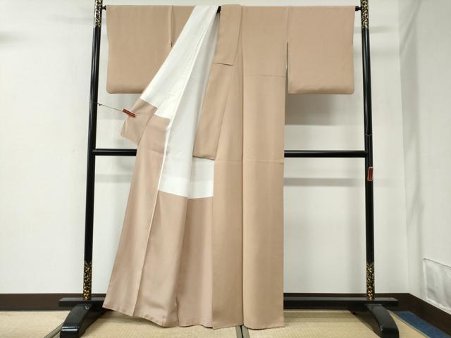 平和屋着物●上質な色無地 雄黄色 正絹 逸品 CABG0298yc