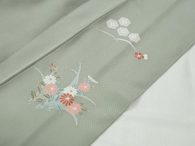 平和屋着物●訪問着 花籠文 暈し染め 金彩 正絹 逸品 CABG0321yc