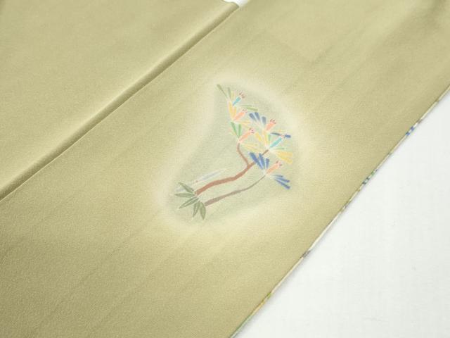 平和屋着物●訪問着 浜松飛鶴文 暈し染め 松坂屋扱い 正絹 逸品 CABG0359yc
