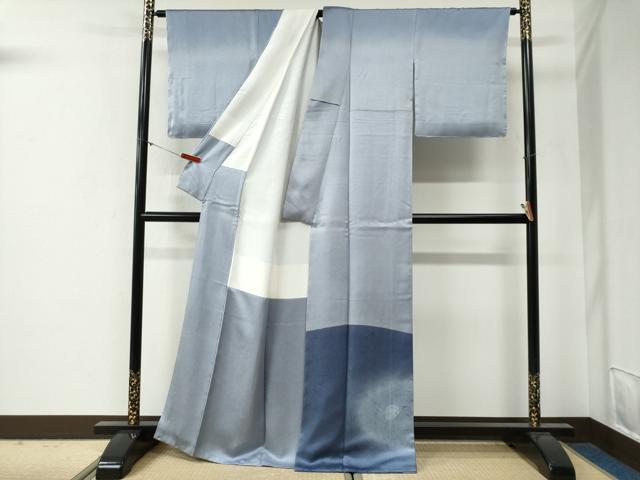 平和屋着物●訪問着 作家物 氷割文 暈し染め 正絹 逸品 CABG0366yc