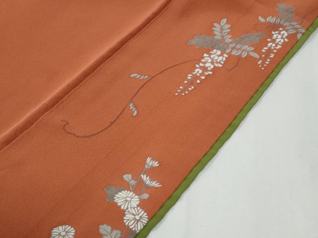 平和屋着物●訪問着 駒刺繍 枝垂れ花文 暈し染め 金彩 正絹 逸品 CABG0373yc