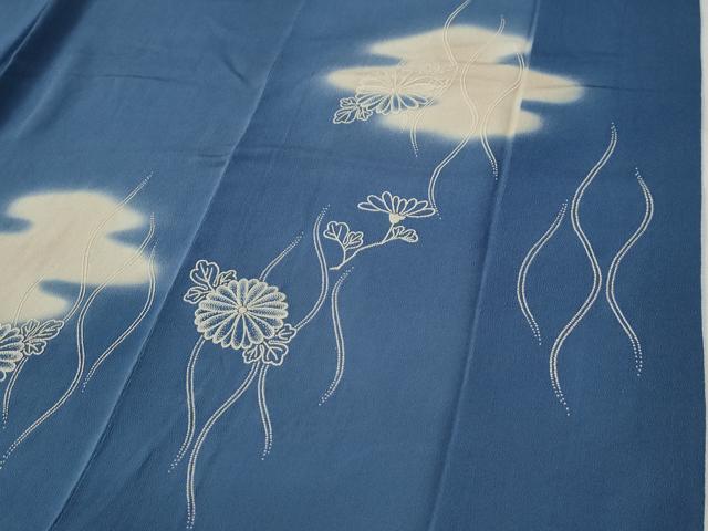 平和屋着物●中国三大刺繍 総相良刺繍 色留袖 霞立涌菊花文 暈し染め 鬼しぼ縮緬 正絹 逸品 CABG0377yc