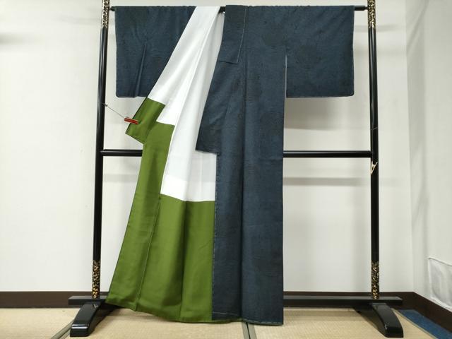 平和屋着物●本場大島紬 9マルキ 花尽くし 正絹 逸品 未使用 CABG0403yc