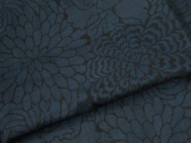 平和屋着物●本場大島紬 9マルキ 花尽くし 正絹 逸品 未使用 CABG0403yc