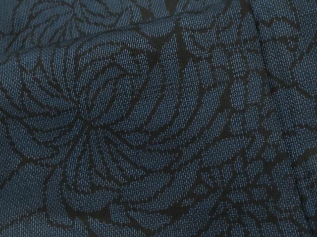 平和屋着物●本場大島紬 9マルキ 花尽くし 正絹 逸品 未使用 CABG0403yc