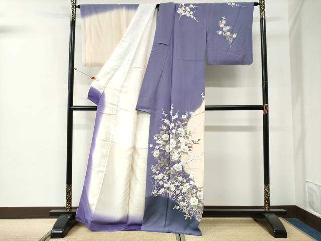 平和屋着物●訪問着 枝椿梅花文 金彩 正絹 逸品 CABG0416yc