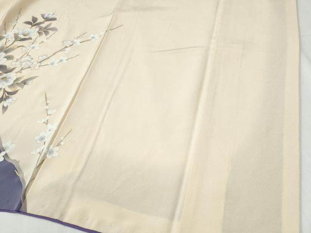平和屋着物●訪問着 枝椿梅花文 金彩 正絹 逸品 CABG0416yc