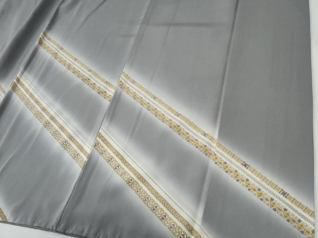 平和屋着物●訪問着 斜線吉祥文 暈し染め 正絹 逸品 CABG0417yc