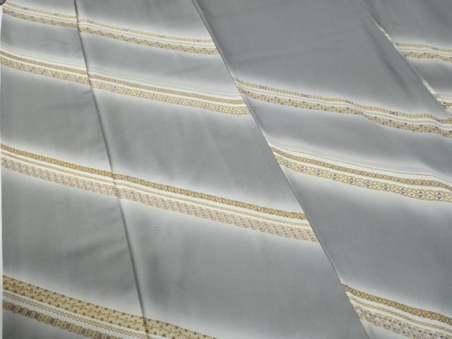 平和屋着物●訪問着 斜線吉祥文 暈し染め 正絹 逸品 CABG0417yc