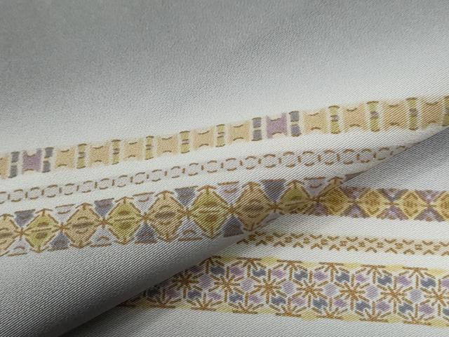 平和屋着物●訪問着 斜線吉祥文 暈し染め 正絹 逸品 CABG0417yc