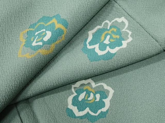 平和屋着物●上質な小紋 舞花文 正絹 逸品 CABG0418yc