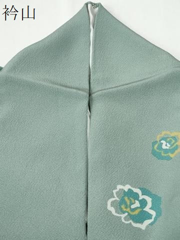 平和屋着物●上質な小紋 舞花文 正絹 逸品 CABG0418yc