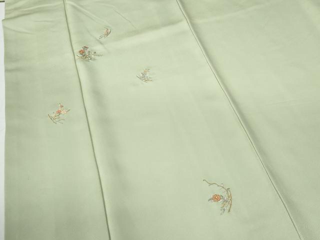 平和屋着物●訪問着 枝花文 金銀糸 ロング丈 正絹 逸品 CABG0424yc