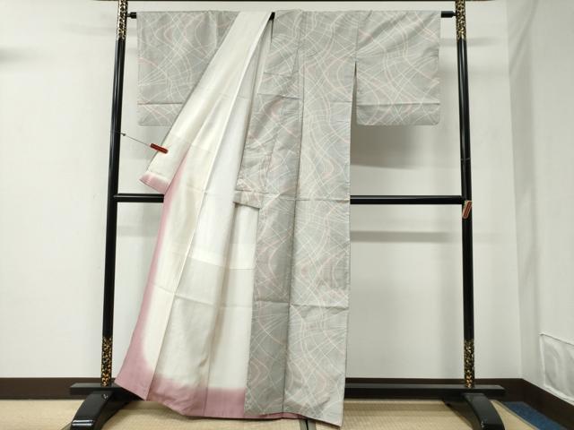 平和屋着物●本場大島紬 白大島 7マルキ 吉祥文 正絹 逸品 CABG0430yc